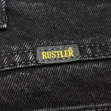 Load image into Gallery viewer, Rustler Jeans Mens 42x32 Black Workwear Chore Streetwear Everyday Academia