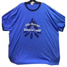 Load image into Gallery viewer, Old Chicago Shirt Mens 3XL Summer Camp Spell Out Ringer Campfire Outdoors