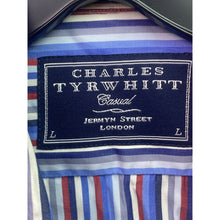 Load image into Gallery viewer, Charles Tyrwhitt Shirt Mens Large Striped Button Down Preppy Academia Career