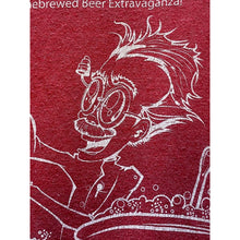 Load image into Gallery viewer, Mashfest Shirt Mens Extra Large Homebrew Beer Heathered Red Cartoon Brewery
