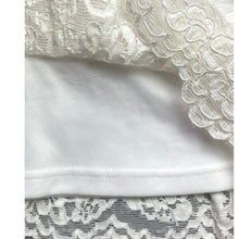 Load image into Gallery viewer, AQUA Dress Womens Small White Floral Lace Ruffle Mini Crochet Beachy Bridal