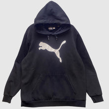 Load image into Gallery viewer, Puma Jacket Mens Extra Large Athletic Drawstring Logo Hoodie Pullover Black