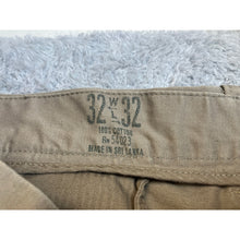 Load image into Gallery viewer, Gap Lived-In Straight Khaki Chinos Mens 32x32 Tan Cotton Blend Casual Pants