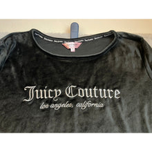Load image into Gallery viewer, Juicy Couture Shirt Womens 2XL Pull Over Black Velvet Bling spell Out Lifestyle
