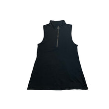 Load image into Gallery viewer, Torrid Womens Plus Size 2 Black Mock Neck Half Zip Ring Pull Sleeveless Tank Top