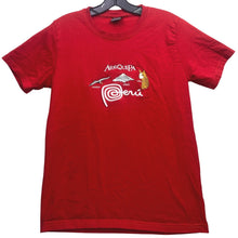 Load image into Gallery viewer, Peru Shirt Mens Small Embroidered Llama Spell Out Festival Everyday Streetwear