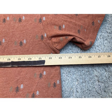 Load image into Gallery viewer, Eddie Bauer Shirt Mens Rust Orange Pine Tree AOP All Over Print Short Sleeve