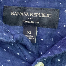 Load image into Gallery viewer, Banana Republic Shirt Mens Extra Large Micro Dot Double Preppy Academia Career