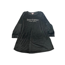 Load image into Gallery viewer, Juicy Couture Shirt Womens 2XL Pull Over Black Velvet Bling spell Out Lifestyle