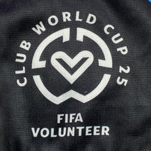 Load image into Gallery viewer, FIFA World Cup Scarf 2025 Volunteer Blue Red Geometric Soccer Souvenir Oeko Tek