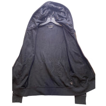 Load image into Gallery viewer, BCBG Jacket Womens Medium Black Sequin Embellished Full Zip Up Hoodie Athleisure