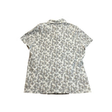 Load image into Gallery viewer, Croft & Barrow Womens 1X Paisley Button Down Shirt Short Sleeve Textured Blouse