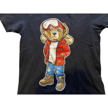 Load image into Gallery viewer, Yazbek Shirt Mens Medium Teddy Bear Short Sleeve Red Style Black