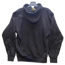 Load image into Gallery viewer, Jon Lauren Sweatshirt Mens Small Hoodie Pullover Silver Nike Logo Spell Out