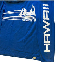 Load image into Gallery viewer, Vtg 1981 Crazy Shirts Mens Large Hawaii Sailboat Sleeve Hit Spell Out Wraparound