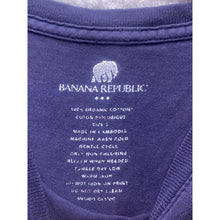 Load image into Gallery viewer, Banana Republic Shirt Mens Small Organic Cotton Elephant Sustainable Navy Blue