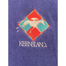 Load image into Gallery viewer, Vintage Cheyenne River Shirt Mens Medium Polo Keeneland Horse Racing Embroidered