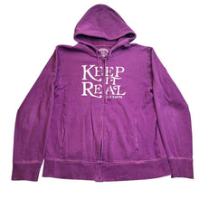 Load image into Gallery viewer, Life is Good Hoodie Womens Medium Full Zip AOP Athleisure Streetwear Spell Out