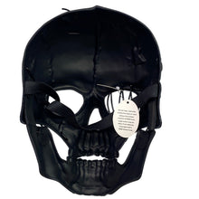 Load image into Gallery viewer, KBW Black Skull Mask Barbed Wire Stitched Halloween Cosplay Prop Steampunk NWT