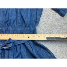 Load image into Gallery viewer, Prototype Dress Womens Small Denim Chambray Mini Office Professional Retro