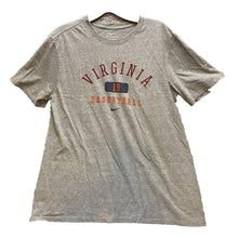 Load image into Gallery viewer, Virginia Basketball Shirt Mens Large Gray Nike Center Swooch Large Spell Out