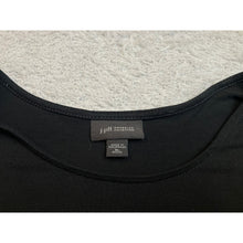Load image into Gallery viewer, J. Jill Wearever Black 3/4 Sleeve Scoop Neck Top XL Petite Rayon Stretch Tunic