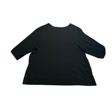 Load image into Gallery viewer, J. Jill Wearever Black 3/4 Sleeve Scoop Neck Top XL Petite Rayon Stretch Tunic