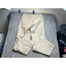 Load image into Gallery viewer, Gap Womens Beige Pinstripe Wide Leg Cuffed Trousers GapStretch Size 8 Regular