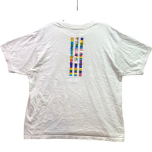 Load image into Gallery viewer, Adidas Shirt Mens Medium Rainbow Inclusive Logo Spell Out Festival Activewear