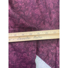 Load image into Gallery viewer, Express Shirt Mens Medium Extra Slim Burgundy Paisley Floral AOP Preppy Career