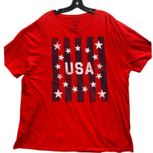 Load image into Gallery viewer, USA Shirt Mens 2XL Patriotic Spell Out Festival Everyday Streetwear Academia