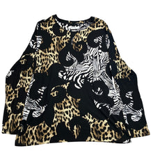 Load image into Gallery viewer, Chico's Shirt Womens Large Mature Animal Leopard Office Career Professional