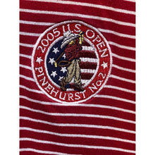 Load image into Gallery viewer, US Open Polo Shirt Mens 2XL Red Stripe 2005 Pinehurst Golf Putter Boy Logo Mens