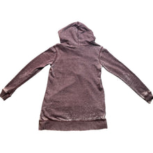 Load image into Gallery viewer, Disney Hoodie Womens Medium Mickey Mouse Pullover Plum Grunge Spell Out