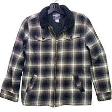 Load image into Gallery viewer, OshKosh Bgosh Jacket Boys Large Plaid Flannel Full Zip Sherpa Outdoors Chore
