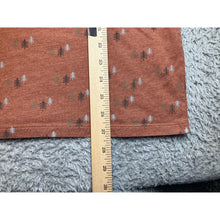 Load image into Gallery viewer, Eddie Bauer Shirt Mens Rust Orange Pine Tree AOP All Over Print Short Sleeve