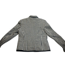Load image into Gallery viewer, Giancarlo Ferrari Blazer Womens Small Houndstooth Soutache Professional Mature