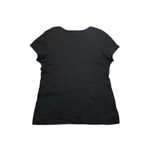 Load image into Gallery viewer, Chris's Stuff Womens XXL Black Age Gets Better With Wine Rhinestone V-Neck Tee