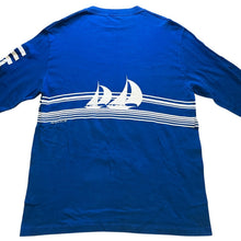 Load image into Gallery viewer, Vtg 1981 Crazy Shirts Mens Large Hawaii Sailboat Sleeve Hit Spell Out Wraparound