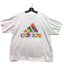 Load image into Gallery viewer, Adidas Shirt Mens Medium Rainbow Inclusive Logo Spell Out Festival Activewear