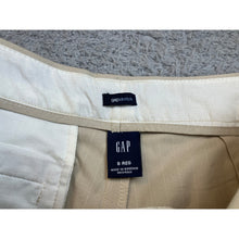 Load image into Gallery viewer, Gap Womens Beige Pinstripe Wide Leg Cuffed Trousers GapStretch Size 8 Regular