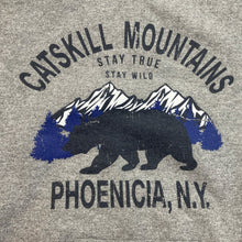 Load image into Gallery viewer, Catskill Mountains Hoodie Mens Small Phoenicia NY Pull Over AOP Graphic