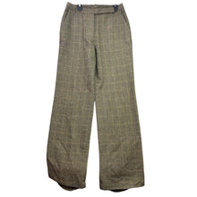 Load image into Gallery viewer, Virgin Wool Pants Womens 2 Houndstooth Preppy Academia Office Career Trousers