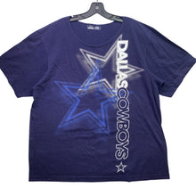 Load image into Gallery viewer, Dallas Cowboys Shirt Womens Extra Large Football AOP Spell Out Athleisure
