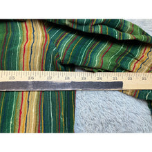 Load image into Gallery viewer, Futuro Womens XL Green Striped Boho Bell Sleeve Mini Dress Tunic Retro 70s Style