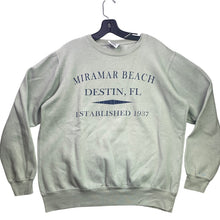Load image into Gallery viewer, Miramar Beach Sweatshirt Mens Medium Florida Spell Out Beachy Coastal Pull Over