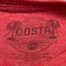 Load image into Gallery viewer, Costa Del Mar Shirt Mens 2XL Spellout Beachy Coastal Fishing Outdoors Streetwear
