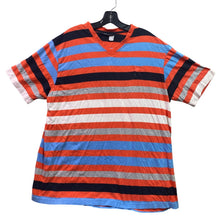 Load image into Gallery viewer, Rocawear Shirt Mens 2XL Striped Colorblock Retro Preppy Academia Streetwear