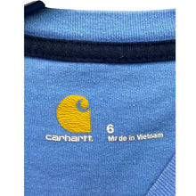 Load image into Gallery viewer, Carhartt Shirt Girls 6 Farm Tractor Spell Out Logo Country