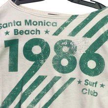 Load image into Gallery viewer, Vinyl Icons Sweatshirt Womens Small Santa Monica Beach AOP Off Shoulder Oversize